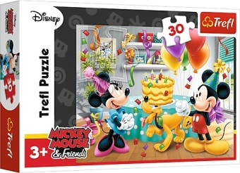 Geburtstagsfeier Mickey & Minnie (Kinderpuzzle)