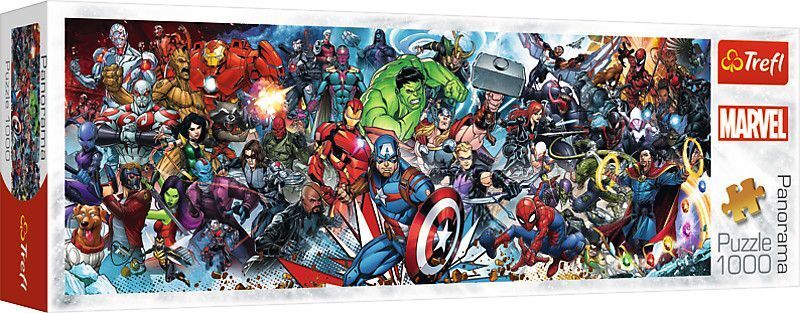 Puzzle 1000 Panorama Marvel Universum main product photo