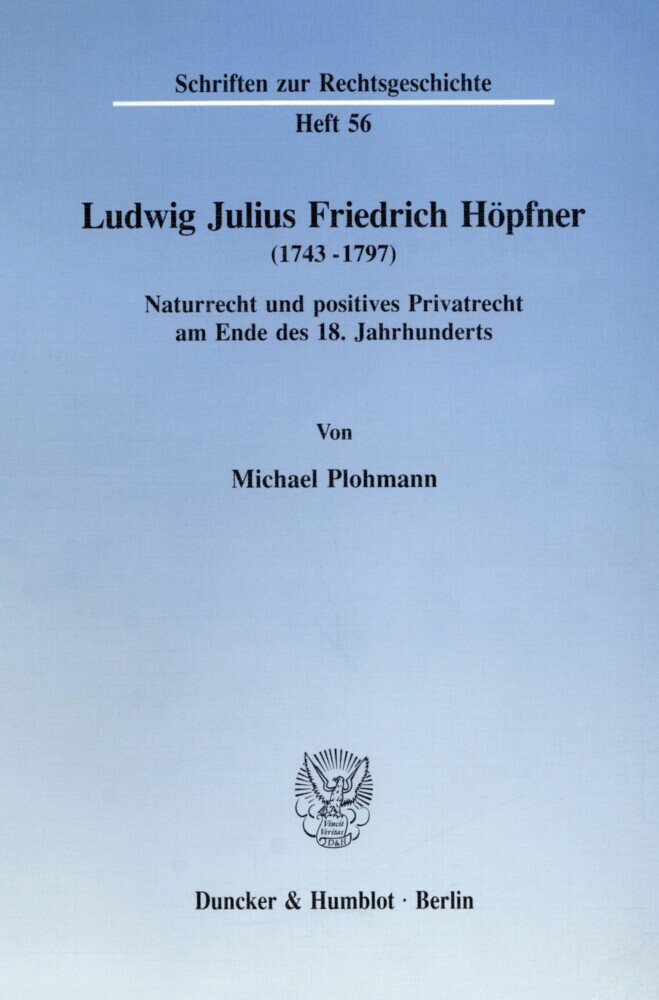 Ludwig Julius Friedrich Höpfner (1743 - 1797). main product photo