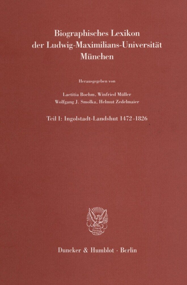Biographisches Lexikon der Ludwig-Maximilians-Universität München. main product photo