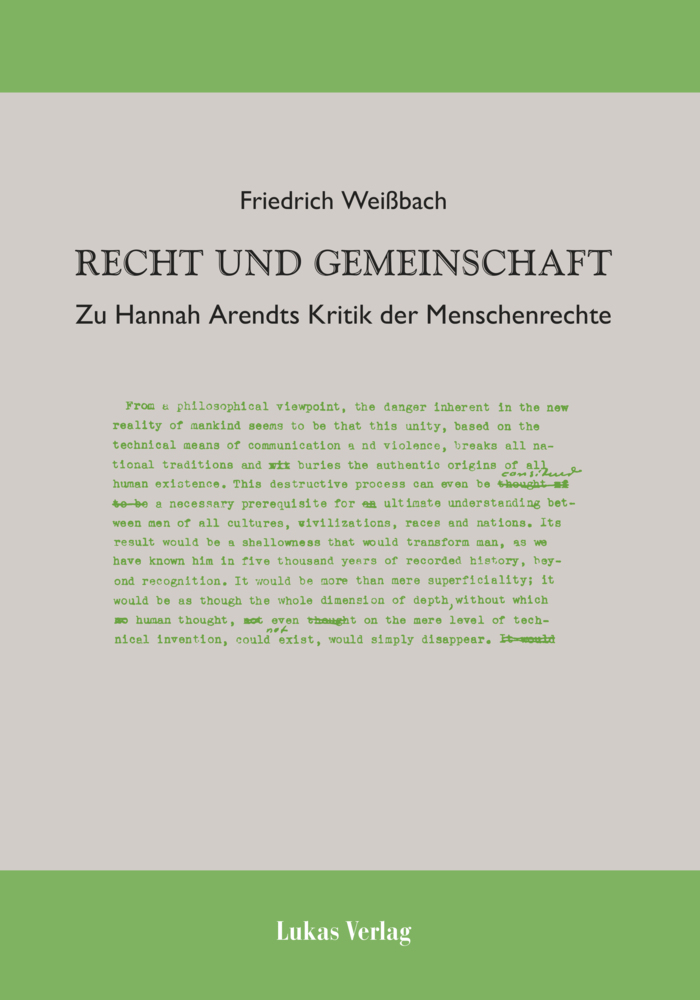 Recht und Gemeinschaft main product photo