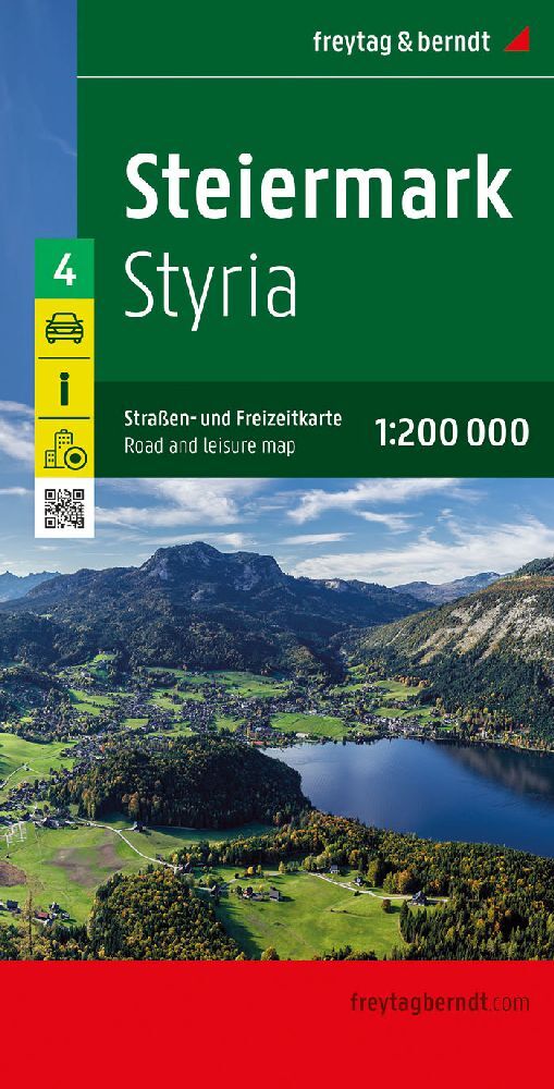 Steiermark, Straßen- und Freizeitkarte 1:200.000, freytag & berndt main product photo