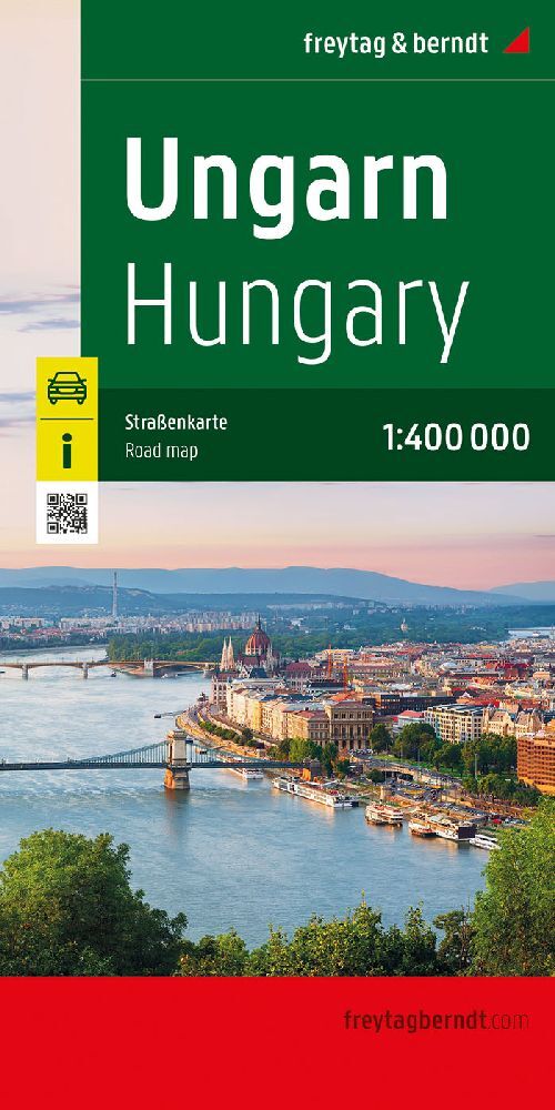 Ungarn, Straßenkarte 1:400.000, freytag & berndt main product photo