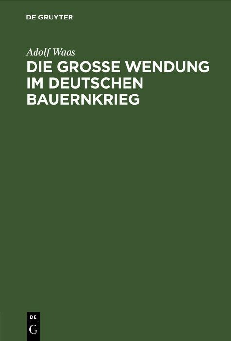 Die grosse Wendung im deutschen Bauernkrieg main product photo