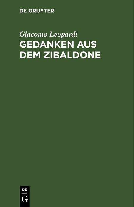 Gedanken aus dem Zibaldone main product photo