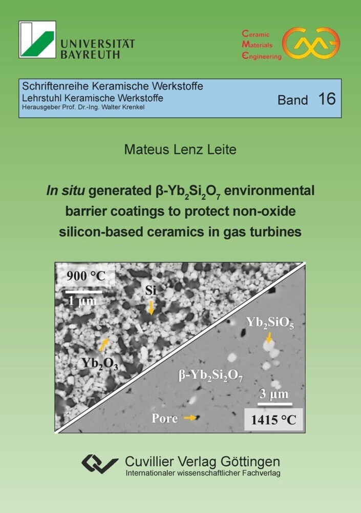 In situ generated ß-Yb Si O environmental barrier coatings to protect non-oxide silicon-based ceramics in gas turbines main product photo
