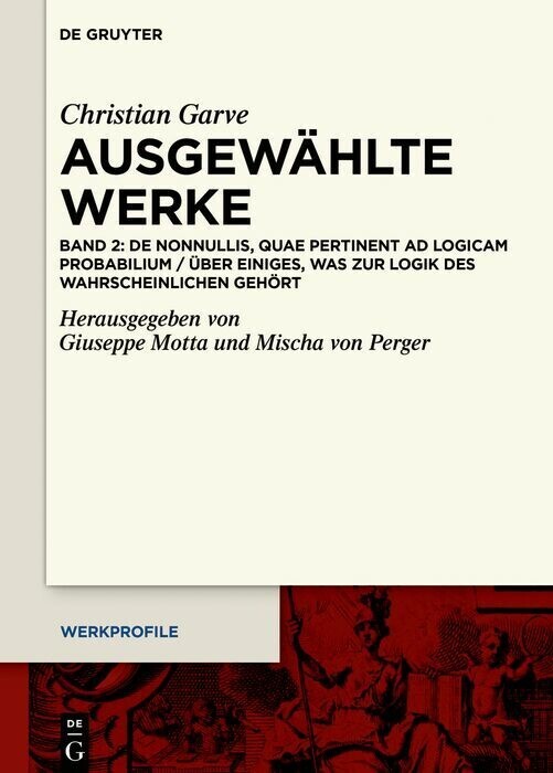 De nonnullis, quae pertinent ad Logicam probabilium / Über einiges, was zur Logik des Wahrscheinlichen gehört main product photo