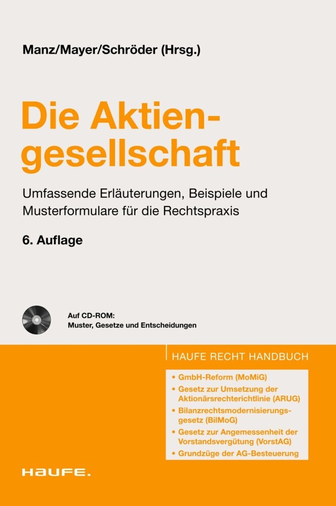 Die Aktiengesellschaft. Berliner Rechtshandbücher main product photo