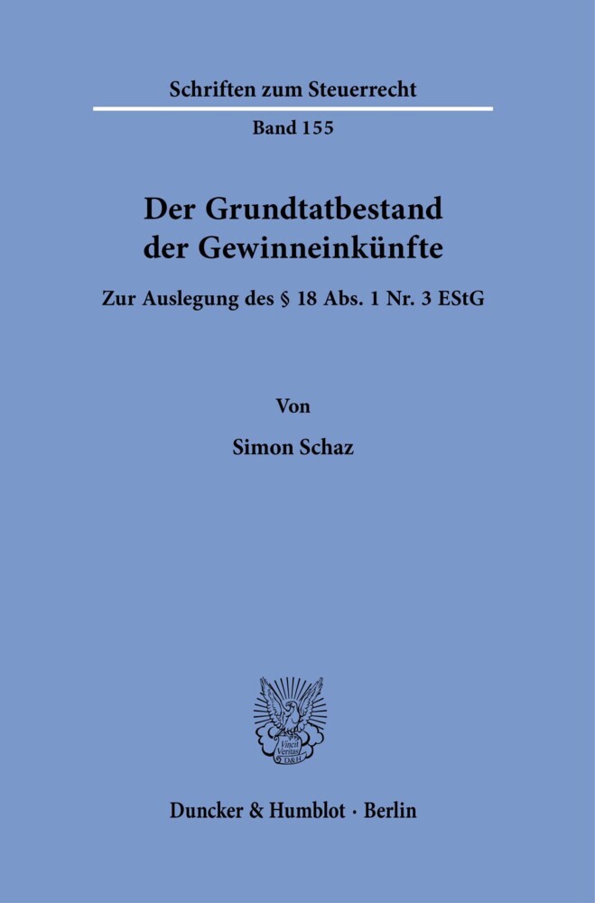 Der Grundtatbestand der Gewinneinkünfte. main product photo