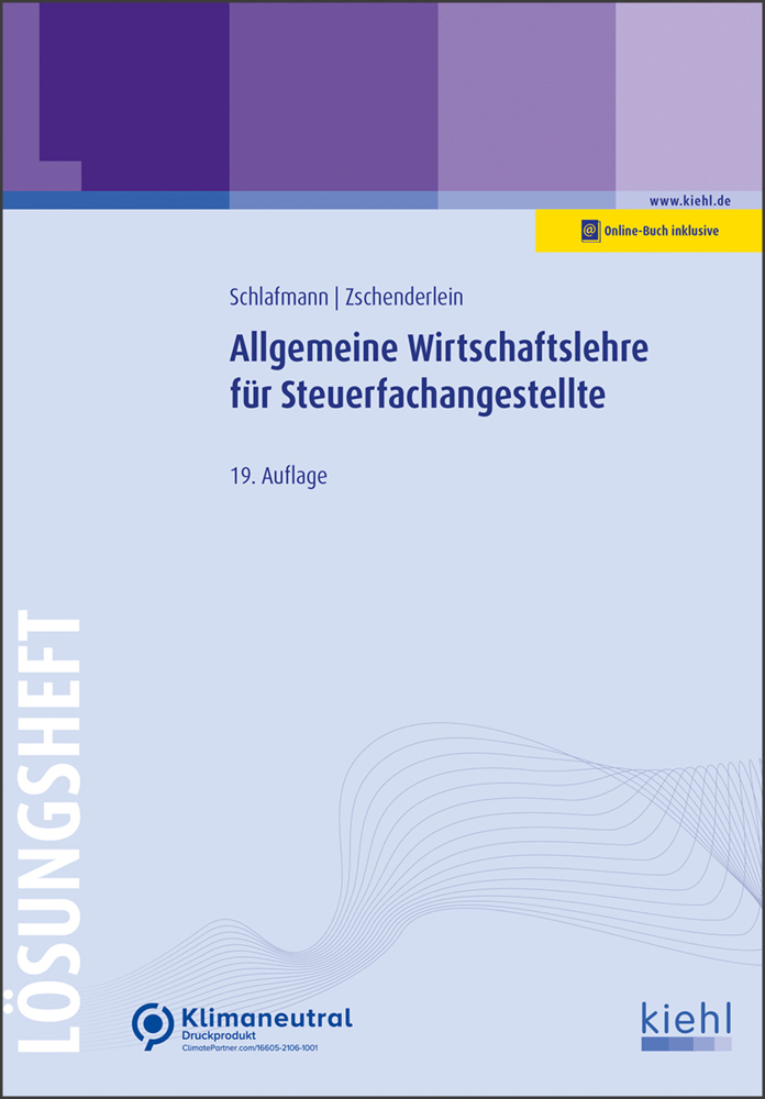 Allgemeine Wirtschaftslehre für Steuerfachangestellte - Lösungsheft main product photo