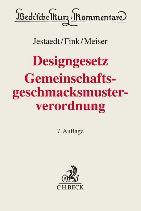 Designgesetz, Gemeinschaftsgeschmacksmusterverordnung main product photo