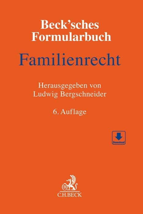 Beck'sches Formularbuch Familienrecht main product photo