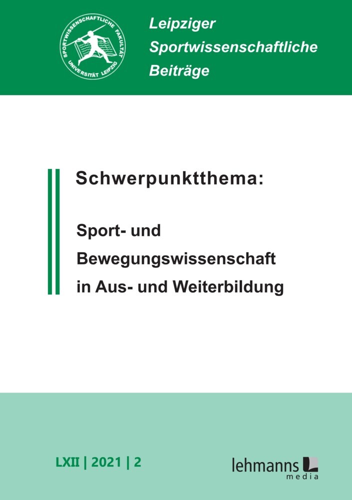 Leipziger Sportwissenschaftliche Beiträge main product photo