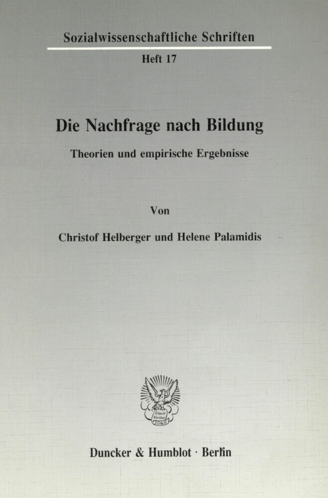 Die Nachfrage nach Bildung. main product photo