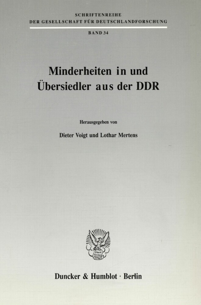 Minderheiten in und Übersiedler aus der DDR. main product photo