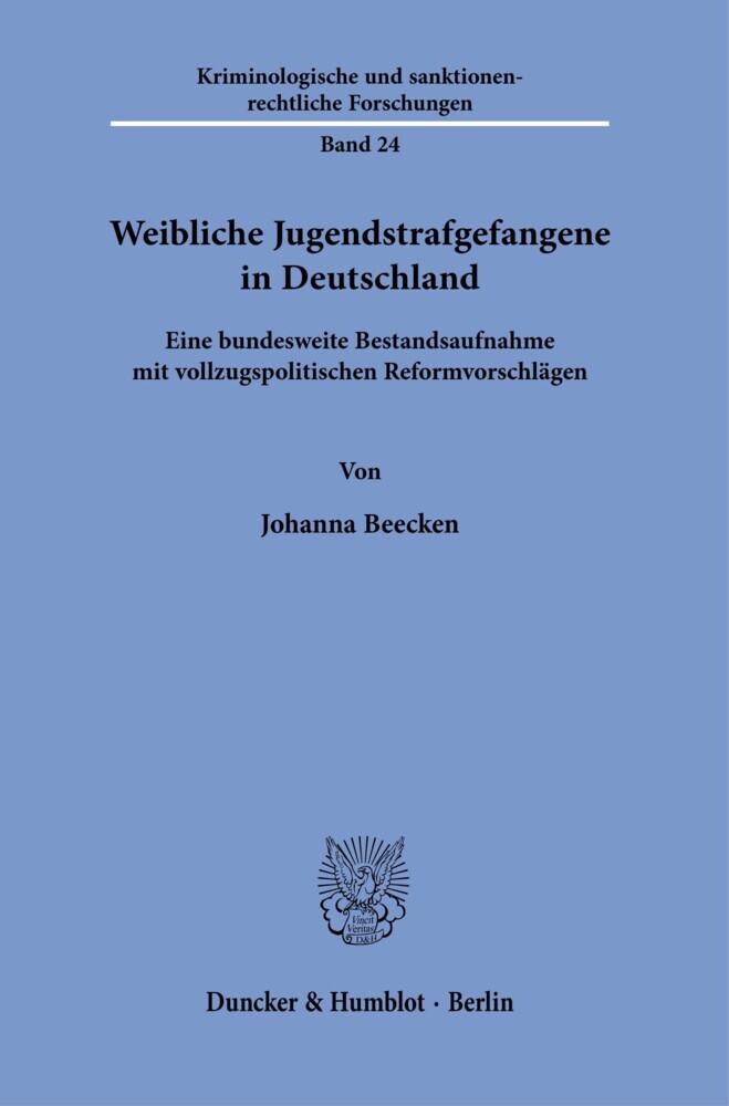 Weibliche Jugendstrafgefangene in Deutschland. main product photo