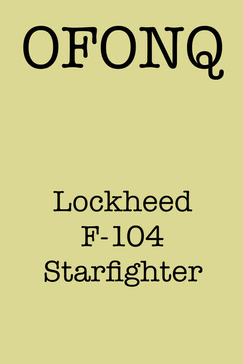 Lockheed F-104 Starfighter main product photo