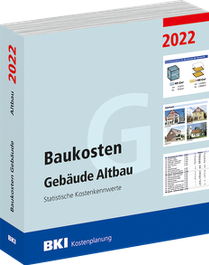 BKI Baukosten Gebäude Altbau 2022 main product photo