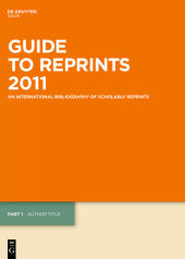 Guide to Reprints. 2011