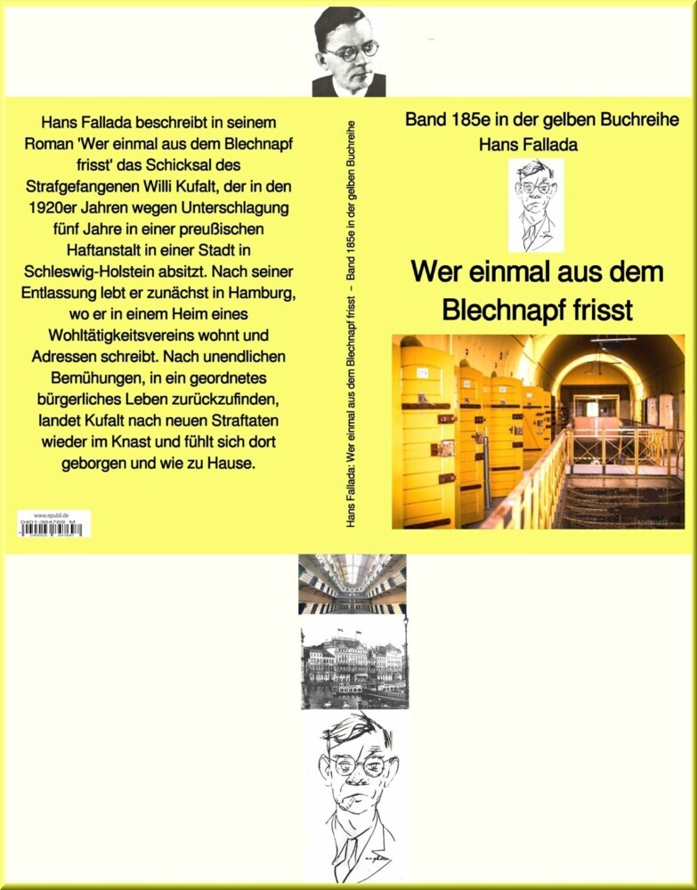 Hans Fallada: Wer einmal aus dem Blechnapf frisst - Band 185e in der gelben Buchreihe - bei Jürgen Ruszkowski main product photo