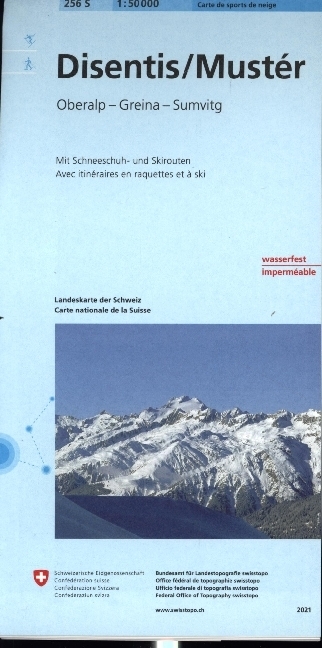 256S Disentis/Mustér Schneesportkarte main product photo