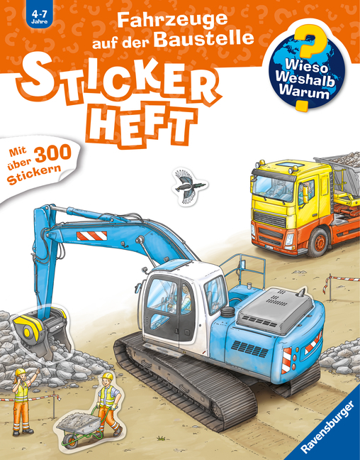 Wieso? Weshalb? Warum? Stickerheft - Fahrzeuge auf der Baustelle main product photo