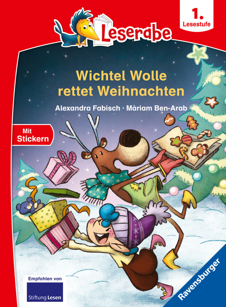 Leserabe 1. Lesestufe - Wichtel Wolle rettet Weihnachten main product photo