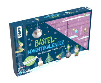 Familien-Bastel-Adventskalender - 24 Bastelprojekte mit Material
