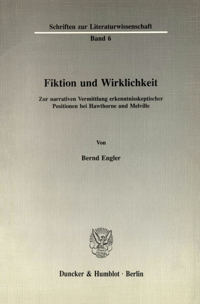 Fiktion und Wirklichkeit. main product photo