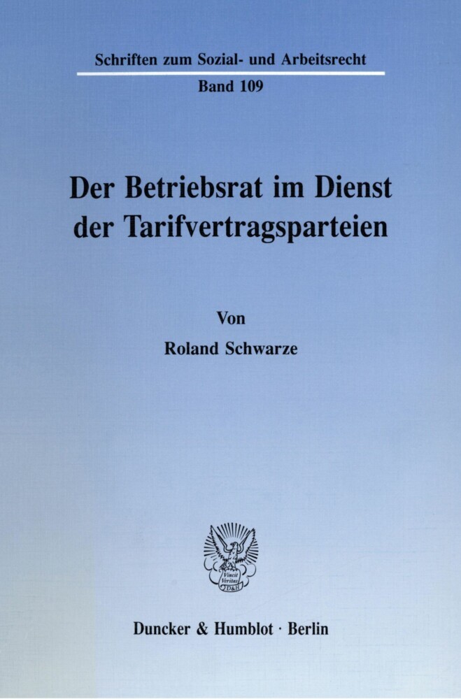 Der Betriebsrat im Dienst der Tarifvertragsparteien. main product photo