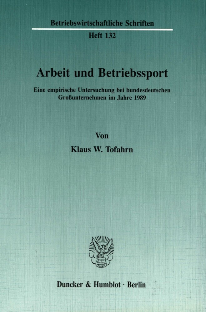 Arbeit und Betriebssport. main product photo
