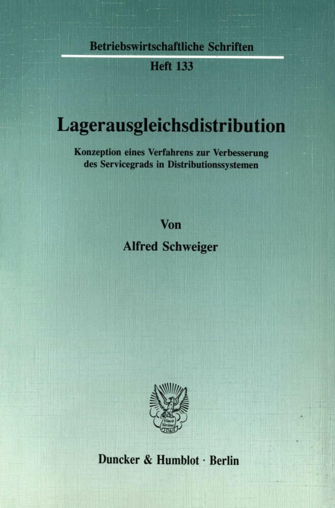Lagerausgleichsdistribution. main product photo