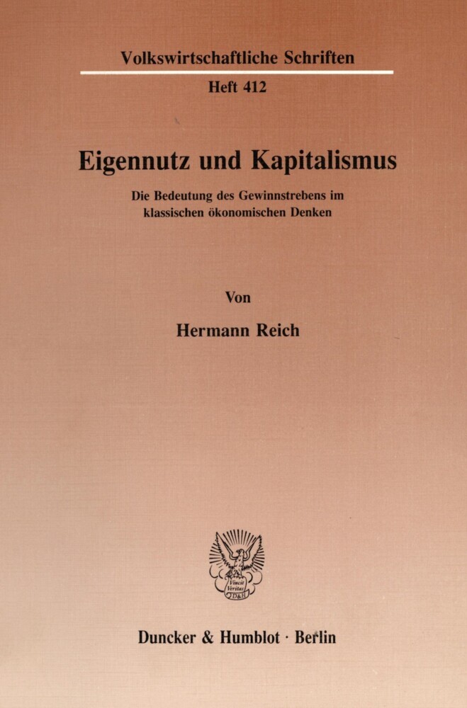 Eigennutz und Kapitalismus. main product photo