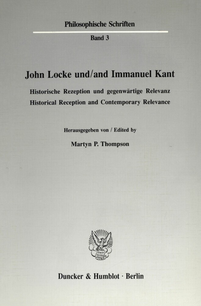 John Locke und / and Immanuel Kant. main product photo