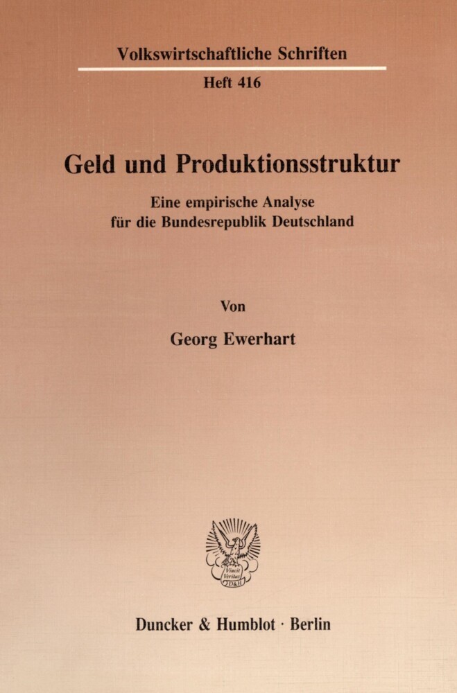 Geld und Produktionsstruktur. main product photo