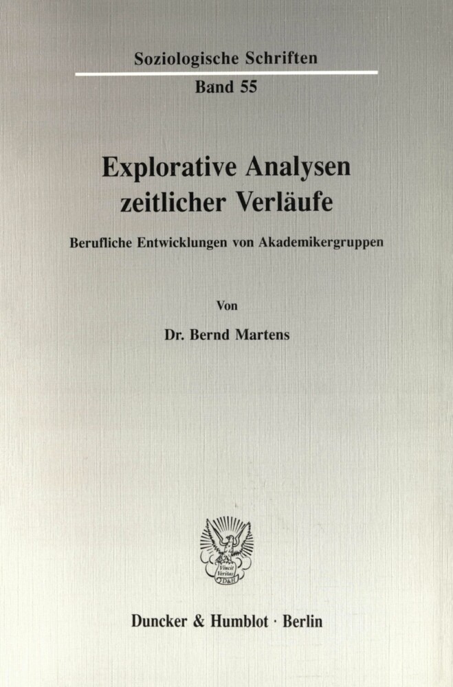 Explorative Analysen zeitlicher Verläufe. main product photo