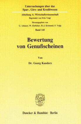 Bewertung von Genußscheinen.
