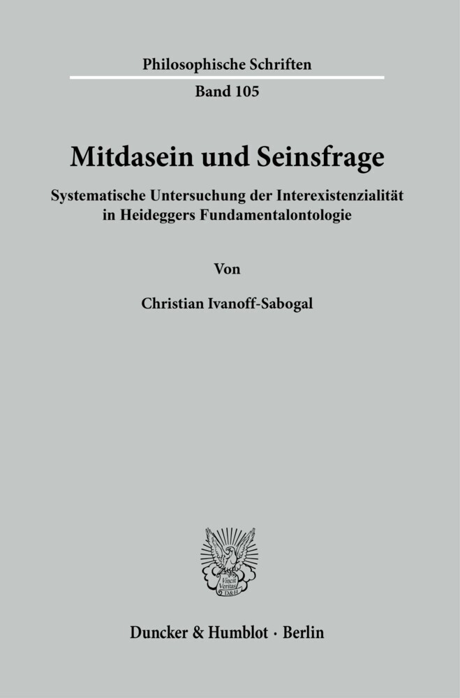 Mitdasein und Seinsfrage. main product photo