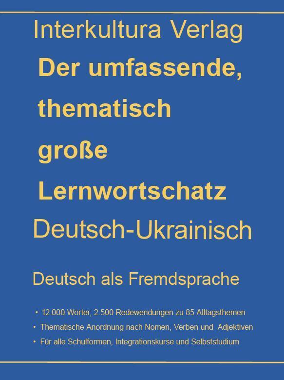interkultura Umfassender thematischer Großlernwortschatz - Deutsch-Ukrainisch main product photo
