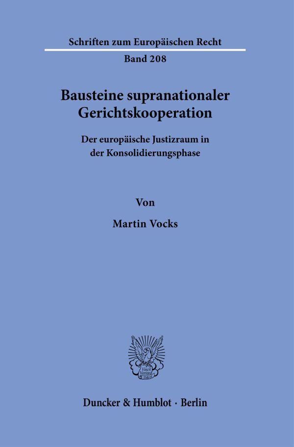 Bausteine supranationaler Gerichtskooperation. main product photo