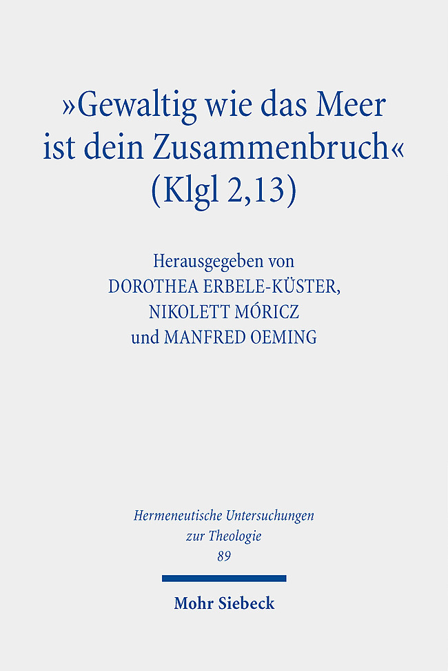 "Gewaltig wie das Meer ist dein Zusammenbruch" (Klgl 2,13) main product photo