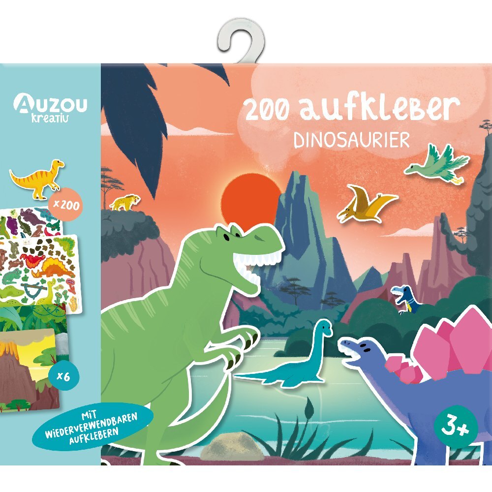 200 Aufkleber - Dinosaurier main product photo