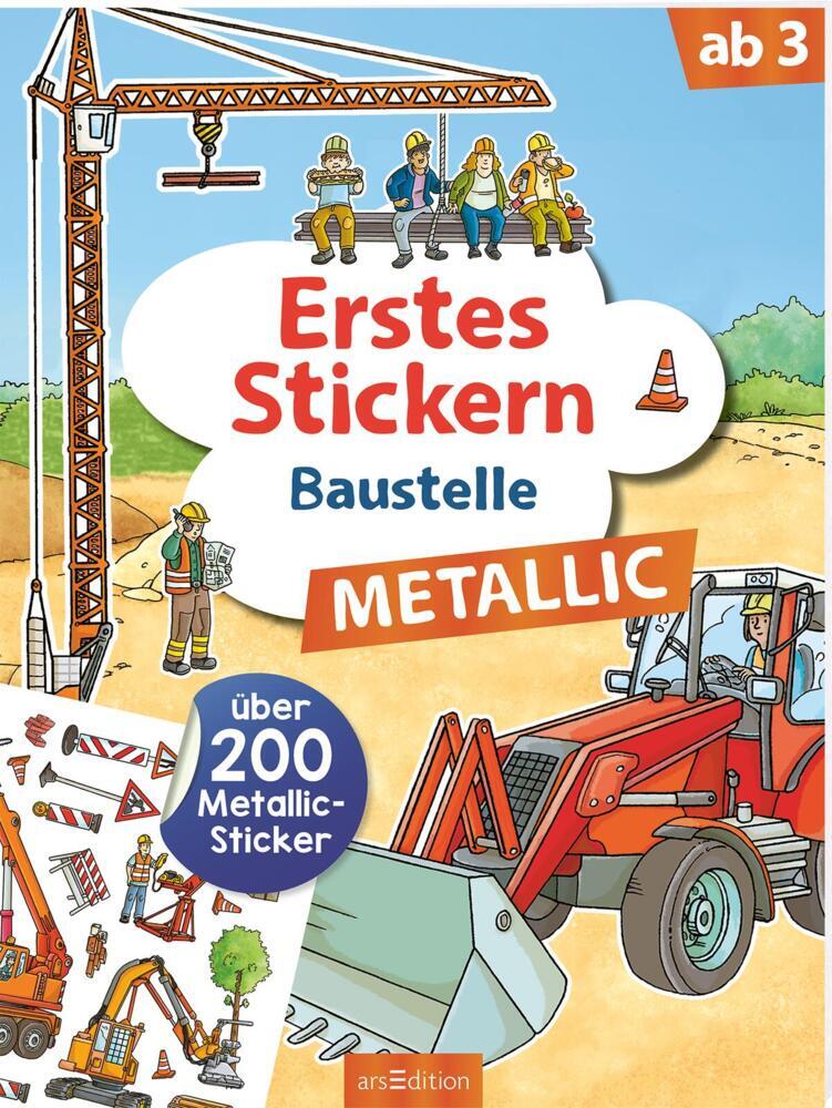 Erstes Stickern Metallic - Baustelle main product photo