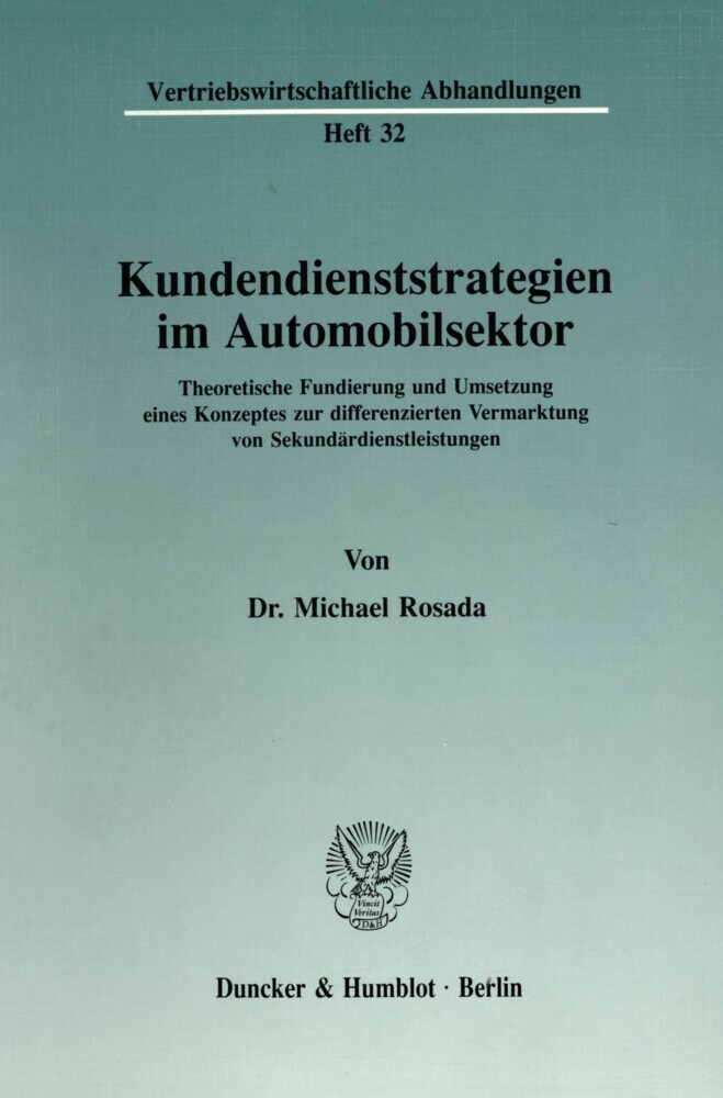 Kundendienststrategien im Automobilsektor. main product photo