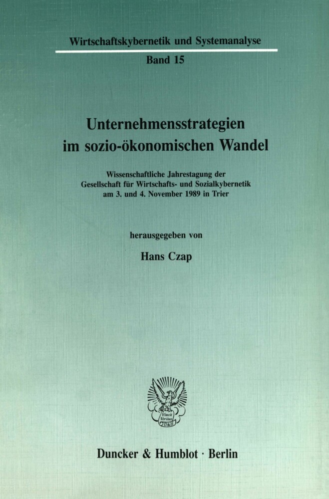 Unternehmensstrategien im sozio-ökonomischen Wandel. main product photo
