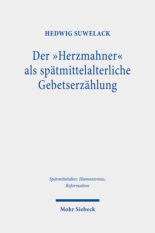 Der 'Herzmahner' als spätmittelalterliche Gebetserzählung main product photo