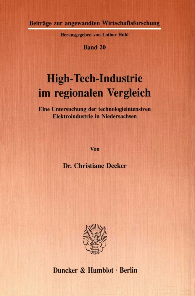 High-Tech-Industrie im regionalen Vergleich. main product photo