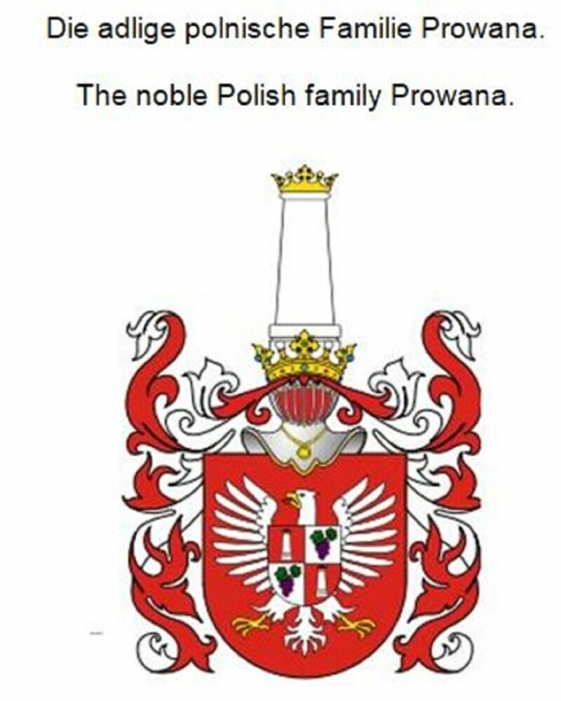 Die adlige polnische Familie Prowana. The noble Polish family Prowana. main product photo