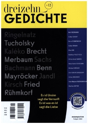 dreizehn +13 Gedichte, blau