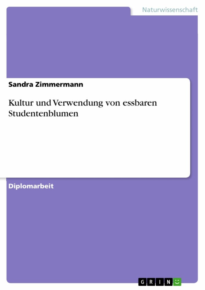Kultur und Verwendung von essbaren Studentenblumen main product photo